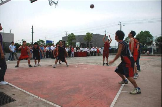 秦泵機電舉辦員工籃球比賽